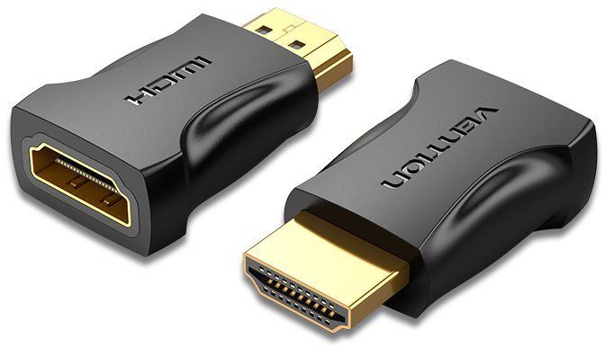 Redukce Vention HDMI Male to Female Adapter Black 2 ks