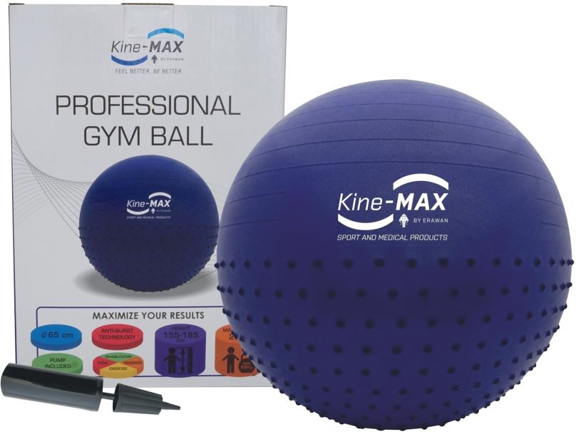 Gymnastický míč Kine-MAX Professional GYM Ball - modrý
