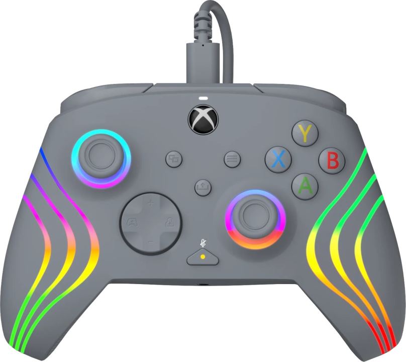Gamepad PDP Afterglow Wave Wired Controller - Grey - Xbox