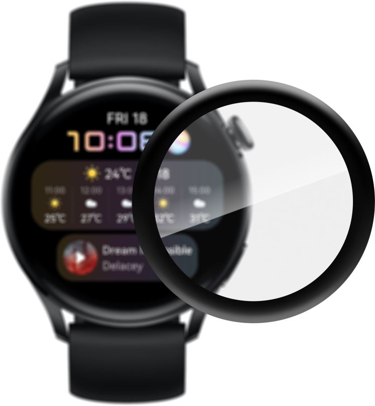 Ochranné sklo AlzaGuard FlexGlass pro Huawei Watch 3