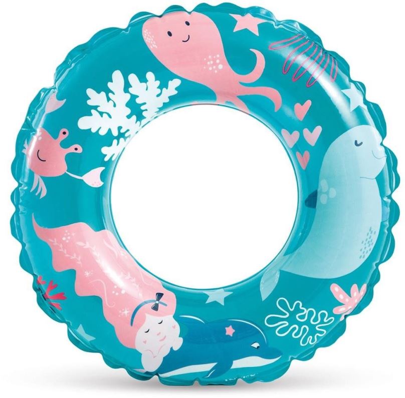 Kruh Intex plavecký kruh 59242, transparent, 61 cm, modrý