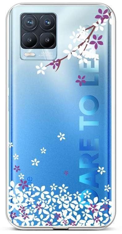 Kryt na mobil TopQ Realme 8 Pro silikon Květy sakury 58787