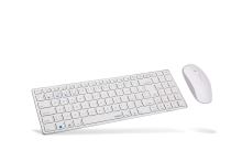 Set klávesnice a myši Rapoo 9300M Set, bílá - CZ/SK