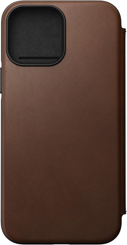 Pouzdro na mobil Nomad MagSafe Rugged Folio Brown iPhone 13 Pro Max