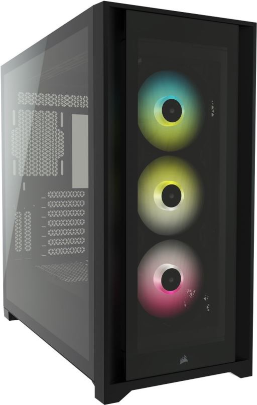 Počítačová skříň Corsair iCUE 5000X RGB Tempered Glass Black