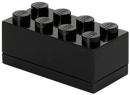 Úložný box LEGO Mini Box 46 x 92 x 43 - černá