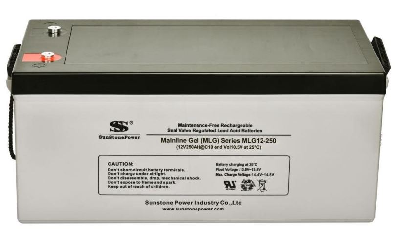 Záložní zdroj SUNSTONE-POWER Gel akumulátor 12V/250Ah MLG12-250
