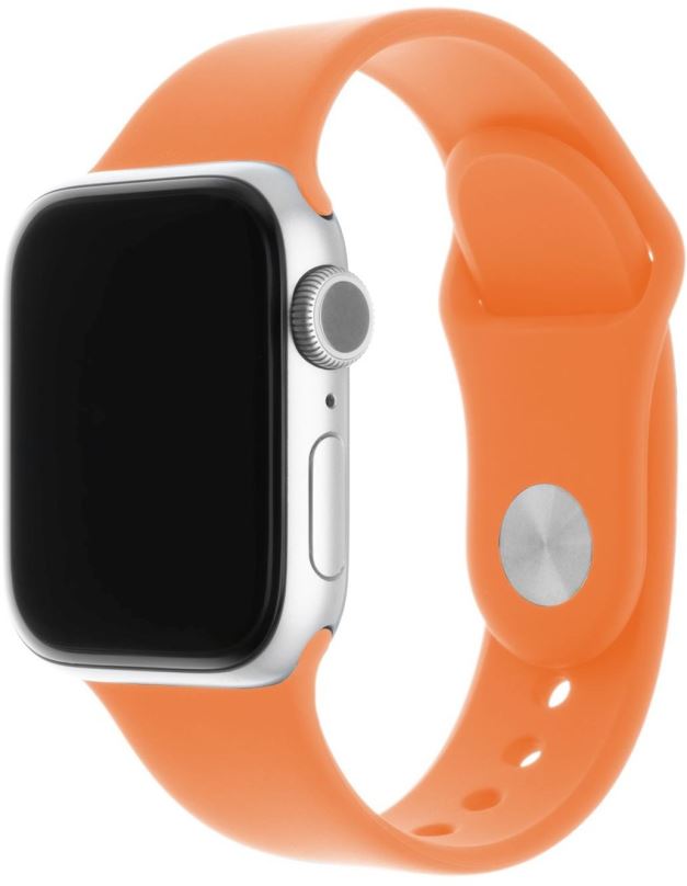 Řemínek FIXED Silicone Strap SET pro Apple Watch 42/44/45/Ultra 49mm oranžový