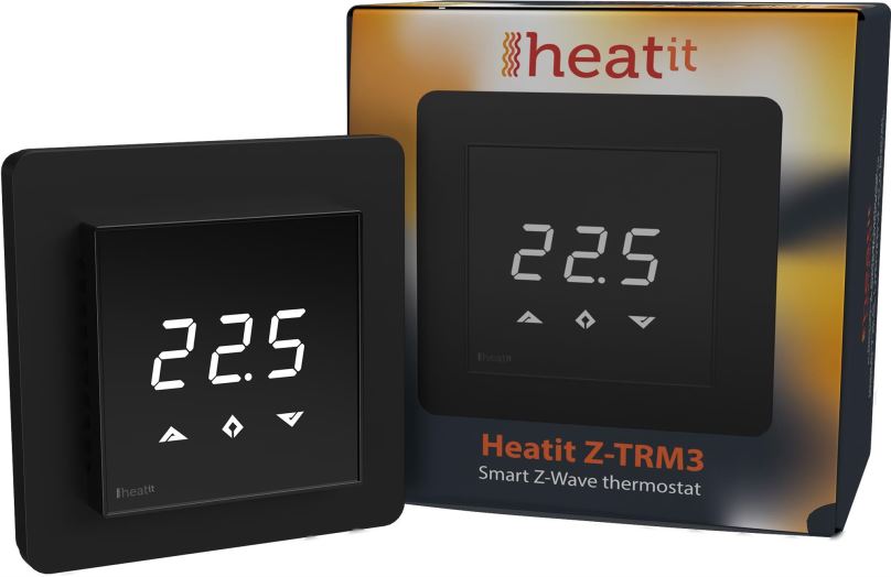Termostat HEATIT Z-TRM3 - Černý (RAL 9011)