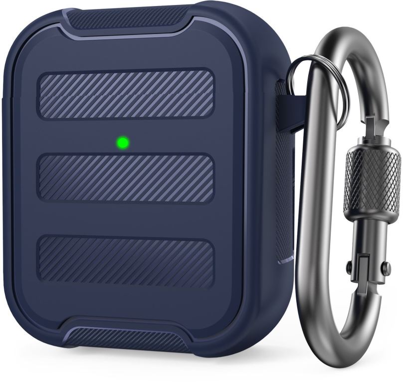 Pouzdro na sluchátka AhaStyle Premium TPU Rugged Airpods 1&2 Case Blue