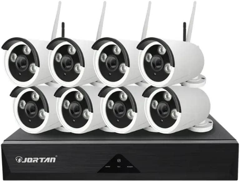 Kamerový systém Jortan Bezdrátový 1024P NVR bezpečnostní systém 8 kamer WIFI/IP
