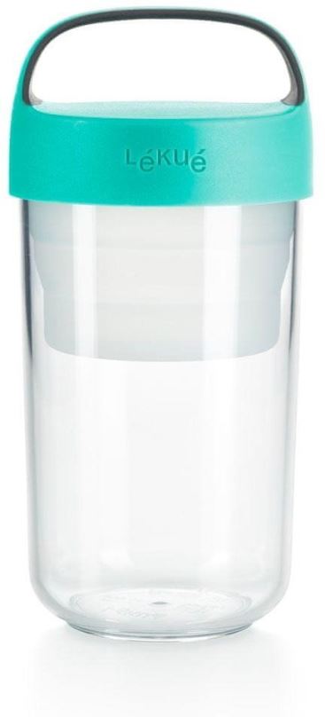 Svačinový box Lékué Jar To Go 600 ml | tyrkysový