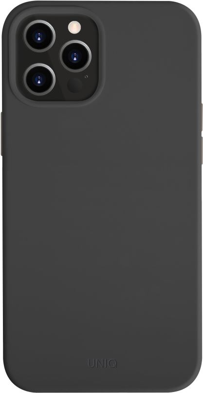 Kryt na mobil Uniq Hybrid iPhone 12 Pro Max Lino Hue Antimicrobial - Ink Black