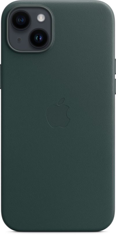 Kryt na mobil Apple iPhone 14 Plus Kožený kryt s MagSafe piniově zelený