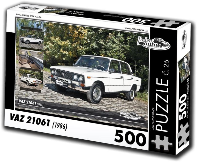 Puzzle Retro-auta Puzzle č. 26 VAZ 21061 (1986) 500 dílků