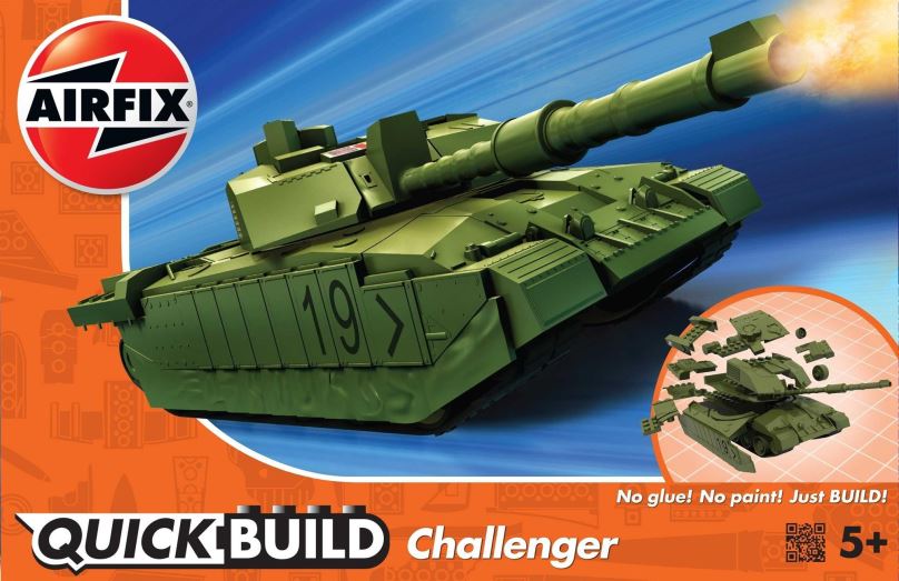 Model tanku Quick Build tank J6022 - Challenger Tank - zelená