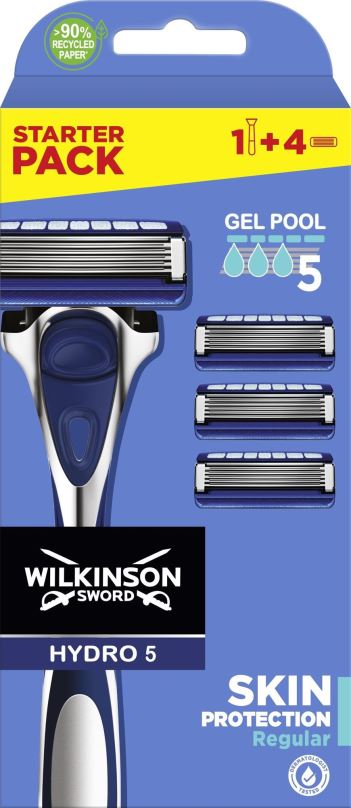 Holicí strojek WILKINSON Hydro 5 Skin Protection holící strojek + 4 náhradní hlavice