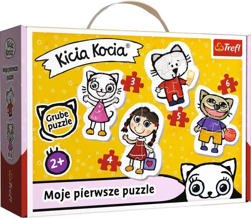 Puzzle Trefl Baby puzzle Kicia Kocia 4v1 (3,4,5,6 dílků)