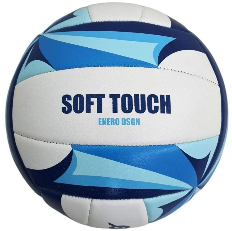 Volejbalový míč Enero Soft touch vel. 5, modrý - bílý