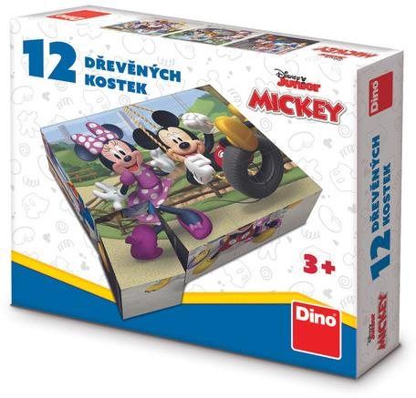 Dřevěné kostky Dino Mickey a Minnie