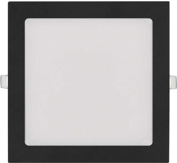 LED světlo EMOS LED podhledové svítidlo NEXXO černé, 22,5 x 22,5 cm, 18 W, teplá/neutrální bílá