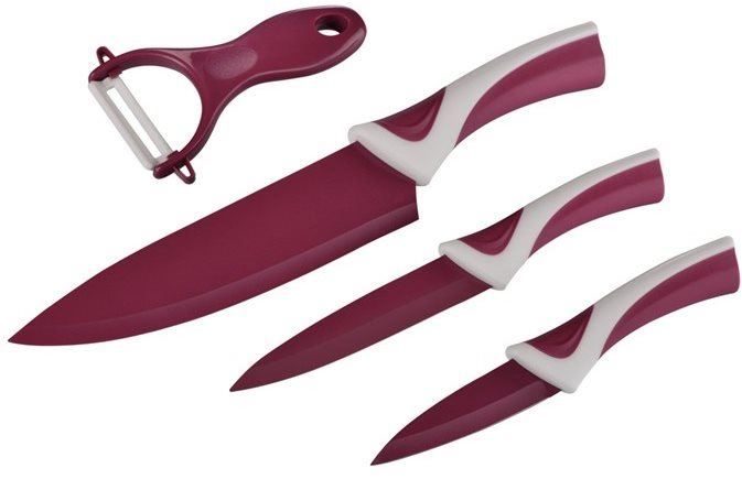 Sada nožů Hama XAVAX Set kuchyňských nožů 3ks a škrabka