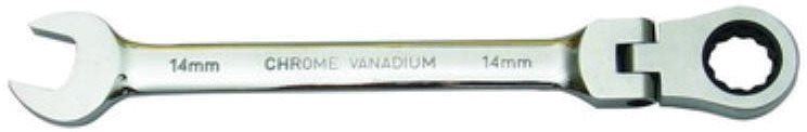 Očkoplochý klíč Klíč ráčnový kloubový 14 mm, CrV