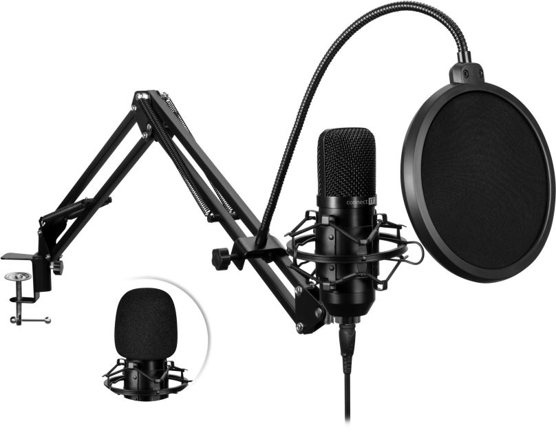 Mikrofon CONNECT IT ProMic CMI-9010-BK, černý