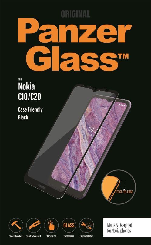 Ochranné sklo PanzerGlass Edge-to-Edge Nokia C10/C20