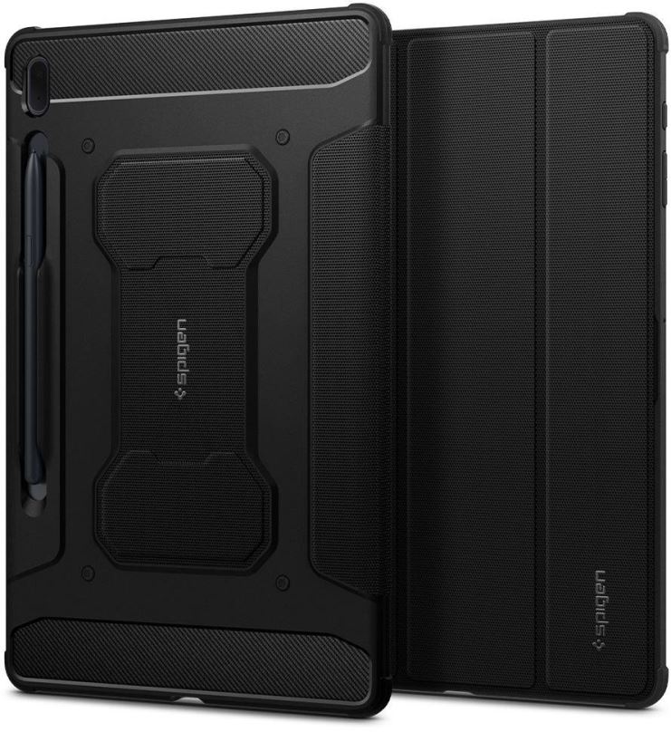 Pouzdro na tablet Spigen Rugged Armor Pro Black Samsung Galaxy Tab S7 FE/S7 FE 5G