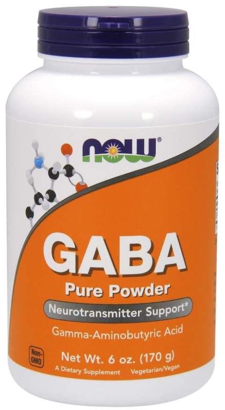 Aminokyseliny NOW GABA (kyselina gama-aminomáselná)