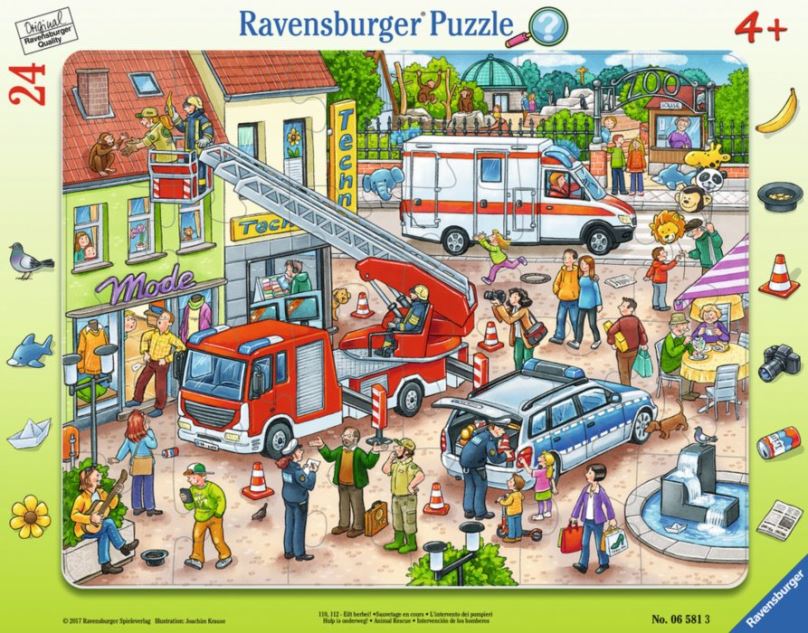 RAVENSBURGER Puzzle Záchrana zvířátek 24 dílků