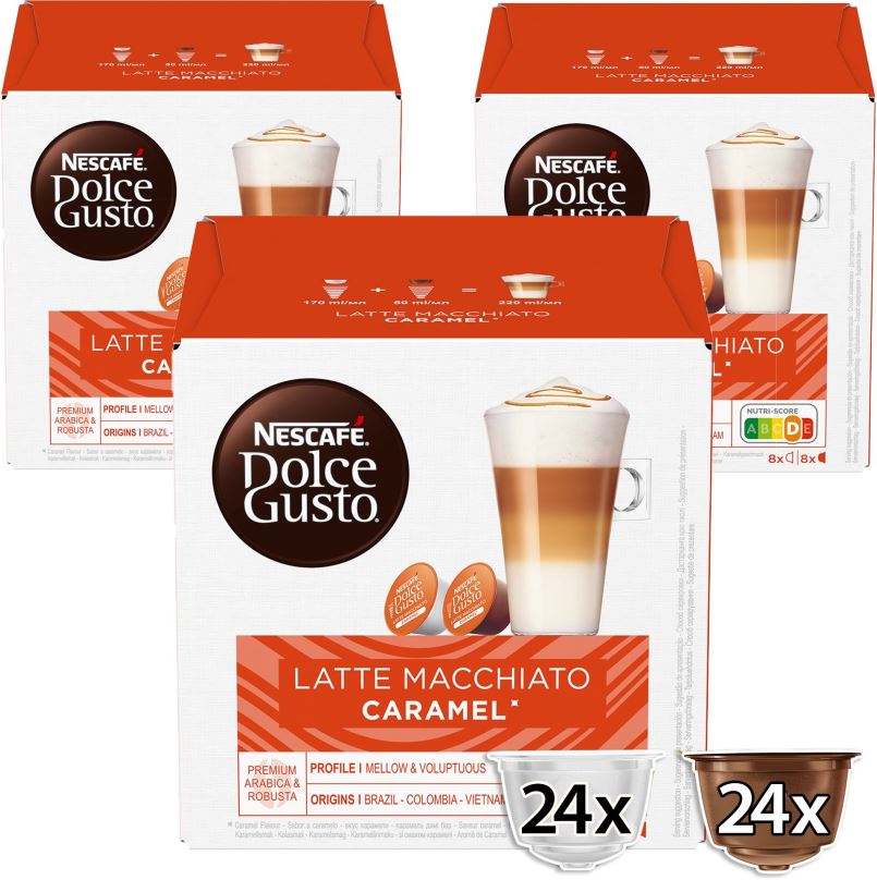 Kávové kapsle NESCAFÉ Dolce Gusto  Caramel Macchiato 3 balení