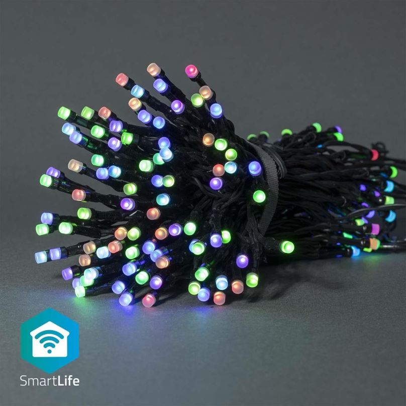 Světelný řetěz NEDIS Wi-Fi chytré dekorativní LED WIFILX01C84