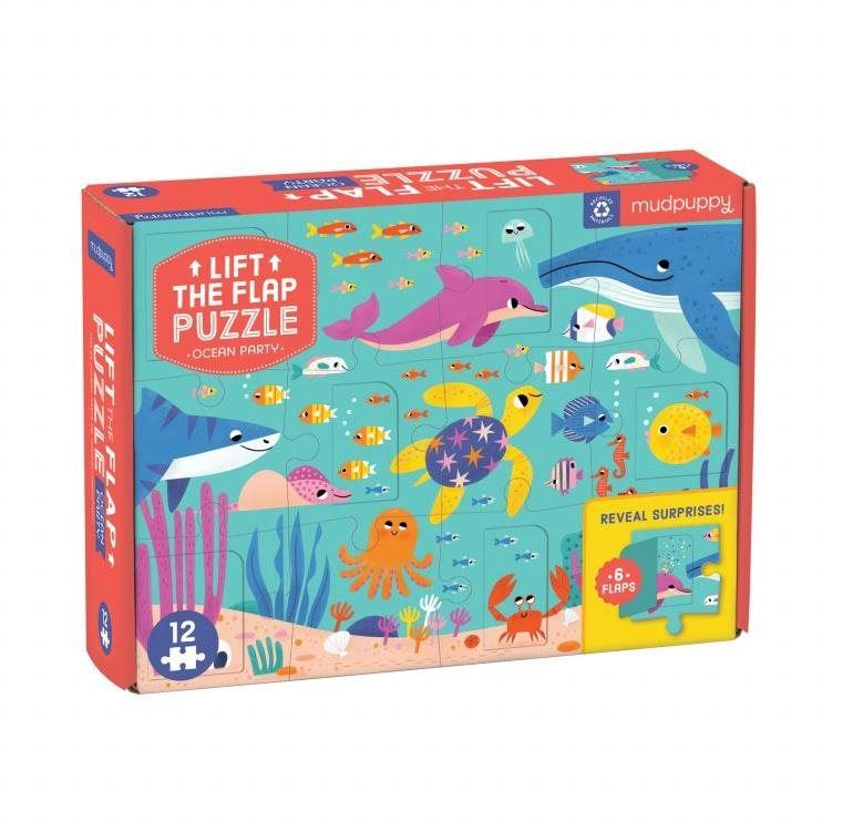 Puzzle Puzzle - Lift-the-flap - Oceán (12 ks)