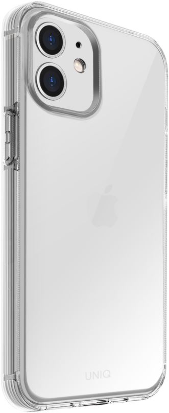 Kryt na mobil Uniq Hybrid iPhone 12 mini Air Fender Antimicrobial - Nude Transparent
