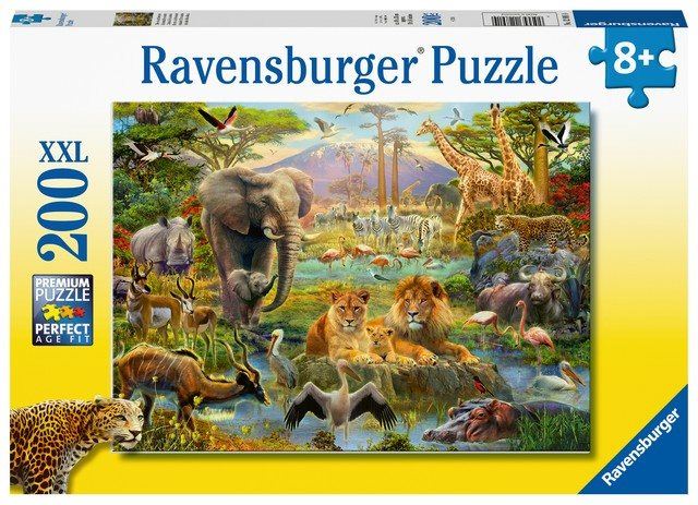 Puzzle Ravensburger 128914 Zvířata na savaně