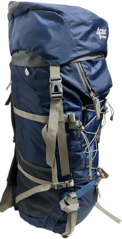 Turistický batoh Acra Adventure modrý 75l