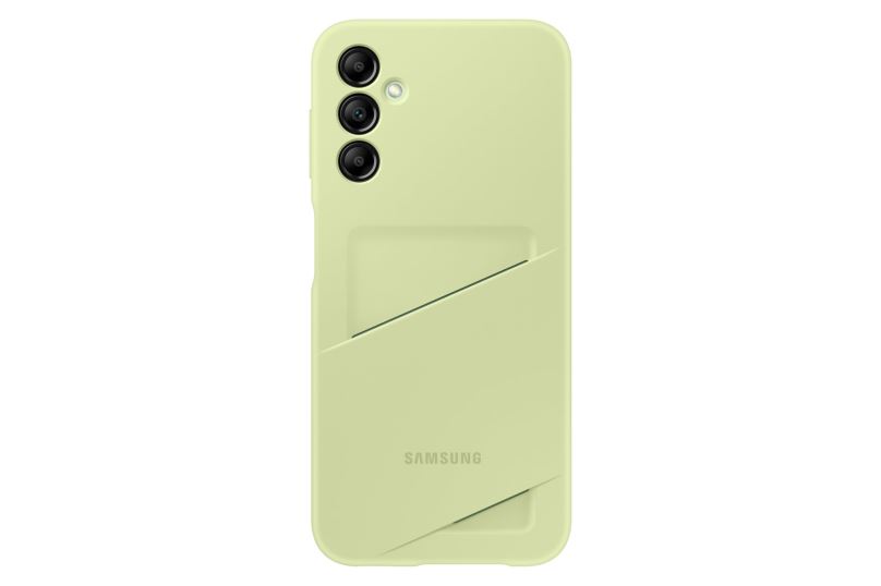 Kryt na mobil Samsung Zadní kryt s kapsou na kartu Galaxy A14 Lime