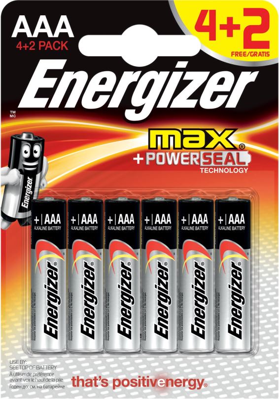 Jednorázová baterie Energizer Max Mikrotužka AAA