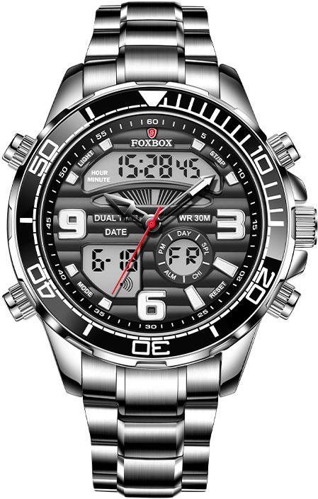 Pánské hodinky Lige Man digitální steel FB 0007 černé