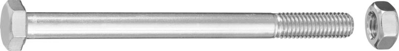 Šrouby CONNEX Šestihranný šroub pozinkovaný M8x100 mm s matkou,  20 kusů