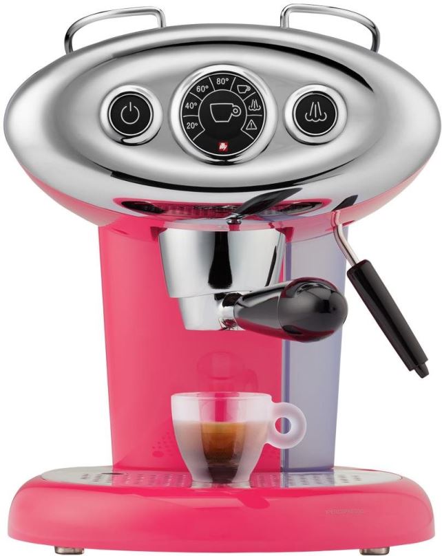 Kávovar na kapsle illycaffe´s X7.1 růžový