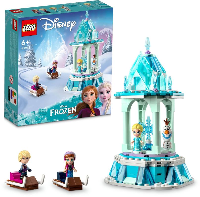 LEGO stavebnice LEGO® Disney 43218 Kouzelný kolotoč Anny a Elsy