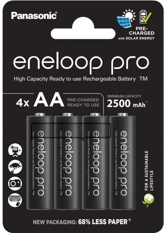 Nabíjecí baterie Panasonic eneloop HR6 AA 3HCDE/4BE PRO N