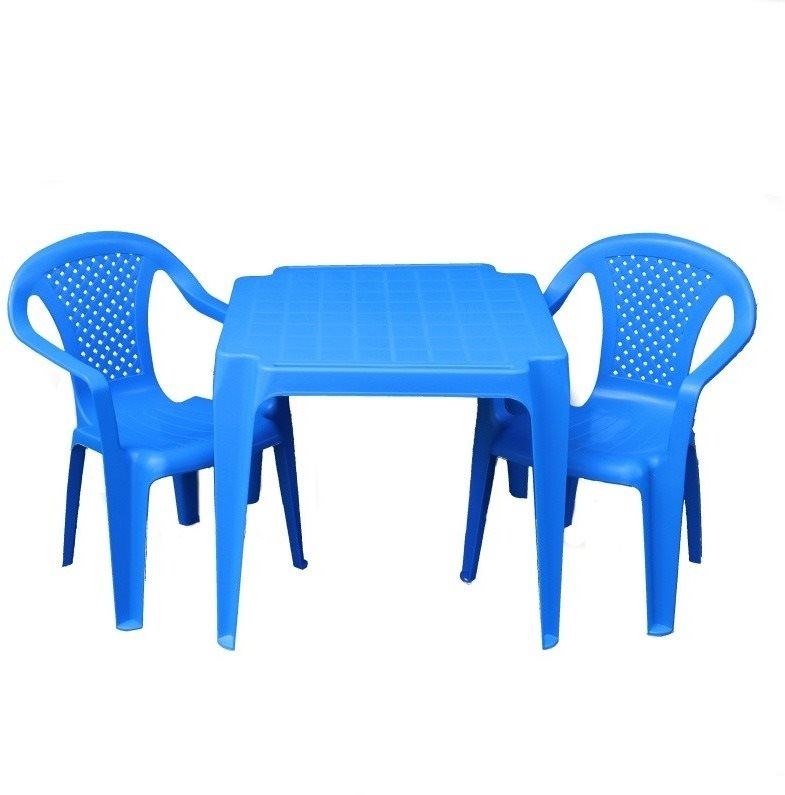 Dětský nábytek IPAE - sada modrá  2 židličky a stoleček
