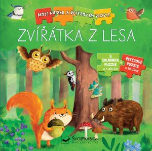 Svojtka & Co. Moje knížka s řetězovým puzzle: Zvířátka z lesa