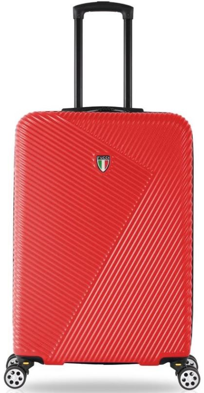 Cestovní kufr TUCCI T-0118/3 S ABS - červená
