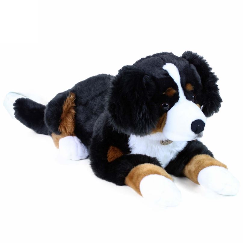 Plyšák RAPPA Plyšový pes bernský salašnický ležící 70 cm, Eco-Friendly