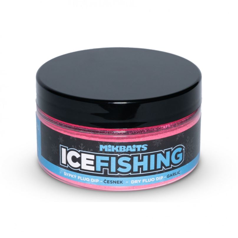 Mikbaits Sypký fluo dip Ice Fishing Range Česnek 100ml